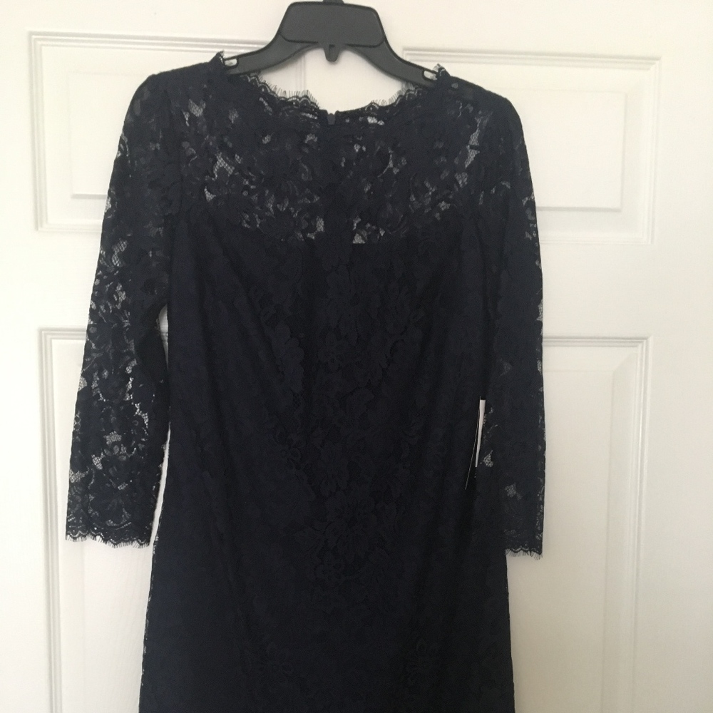 Weddington Way - Navy Lace Sheath Dress
